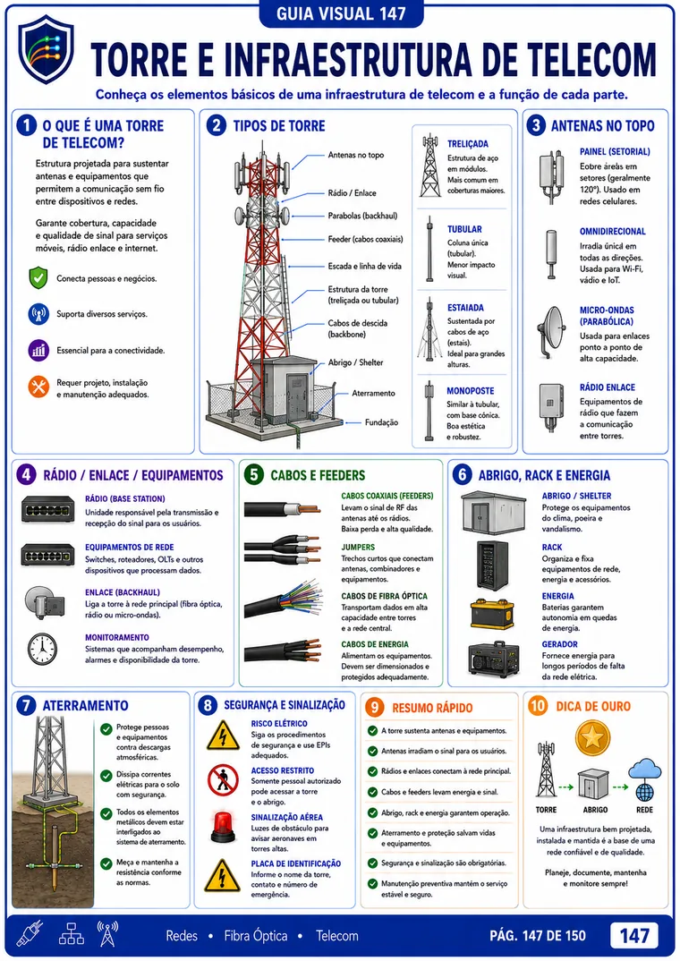 Guia visual 147 - Torre e infraestrutura de telecom
