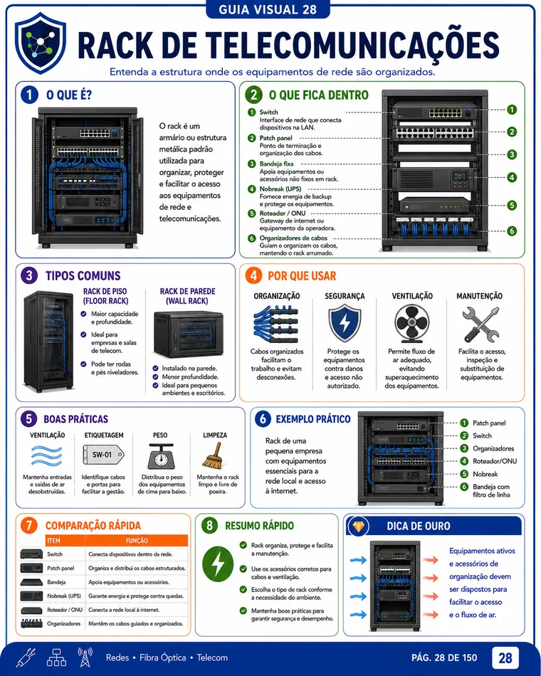 Guia visual 28 - Rack de telecomunicações
